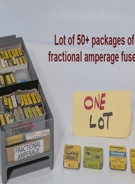 Lotof50PackagesAssortedMiniatureGlassFuses,Fraction