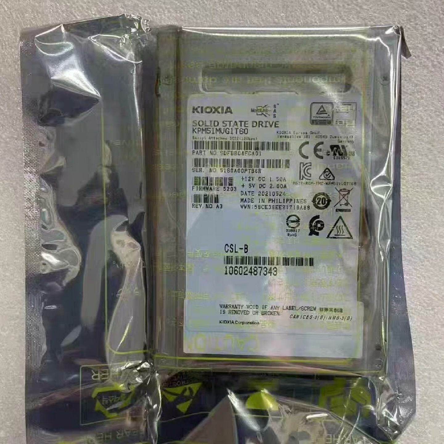 铠侠Kioxia 1TB 2.5寸企业级固态硬盘SSD-询价