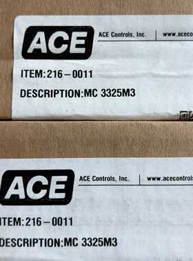 ACE缓冲器MC3325M3，货号216-0011，全新带包-议价