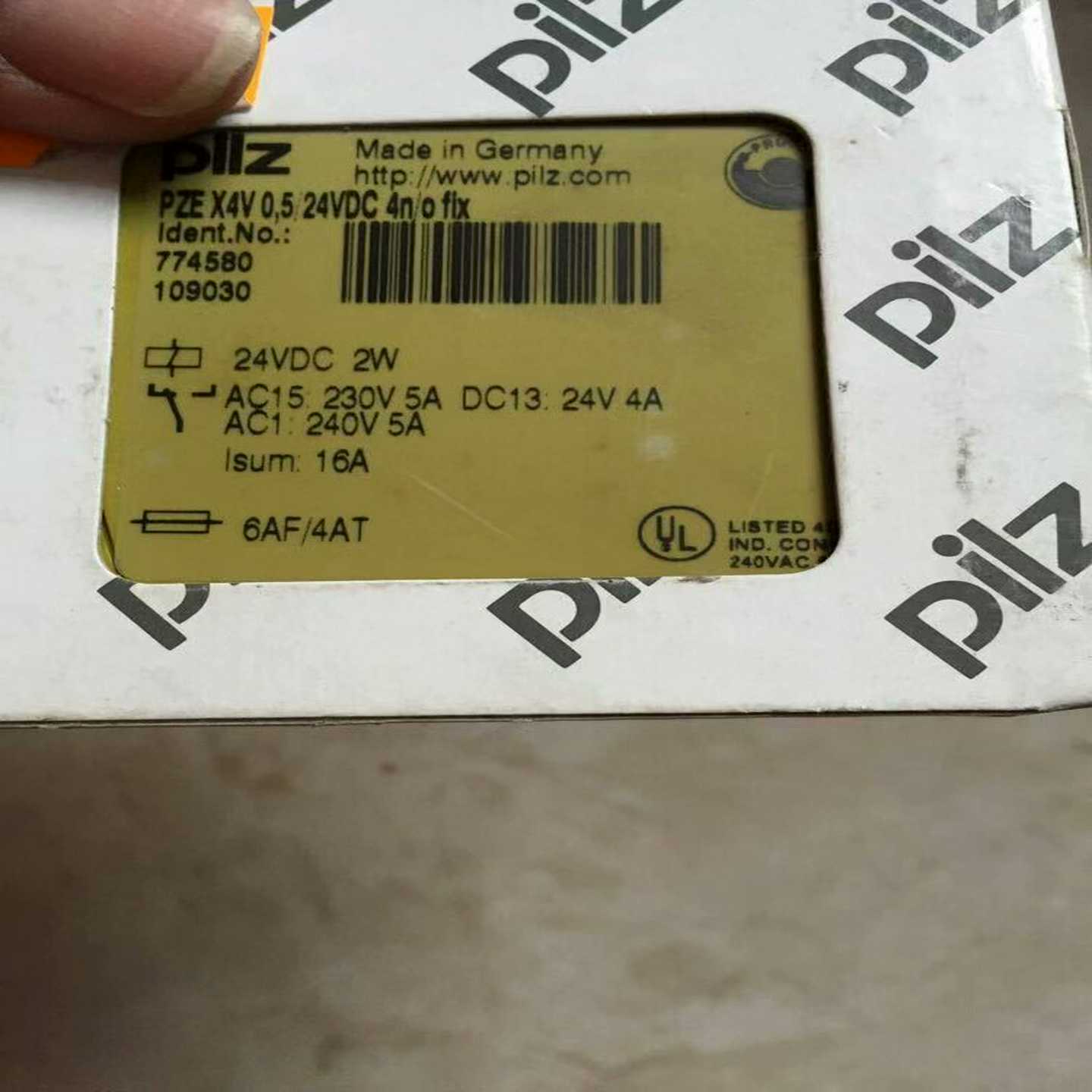 PZEX4V0,5/24VDC774580皮尔兹PI询价