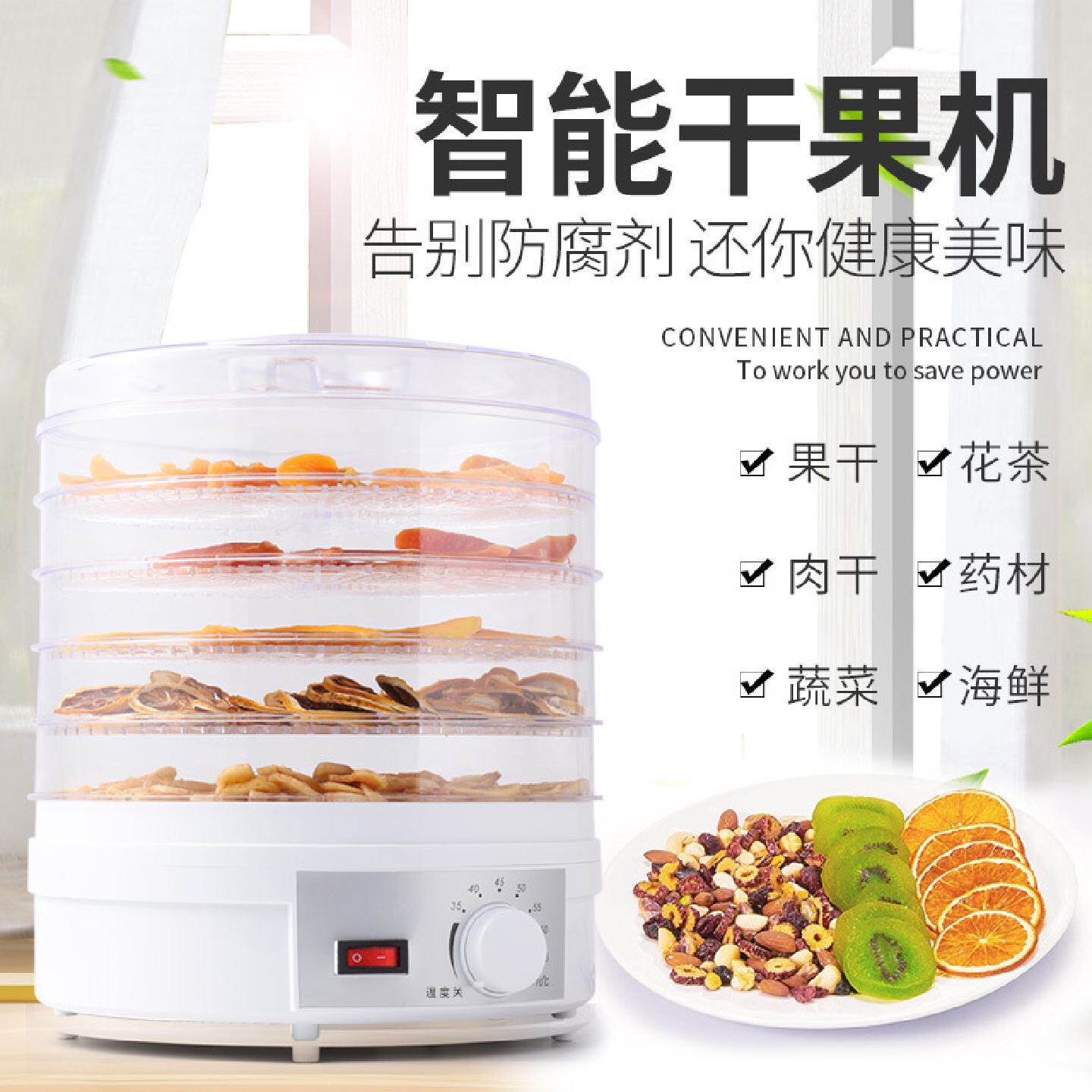 110v跨境美规干果机小型家用食品烘干机水果蔬菜食材风干机电加热