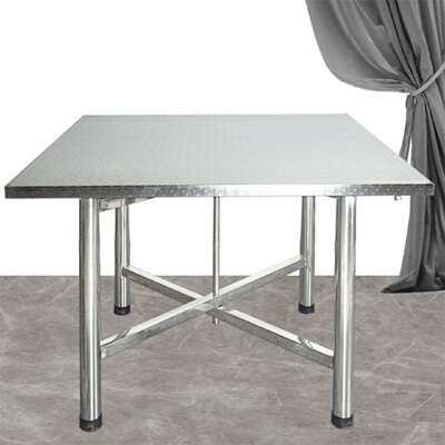 8090100113x113八仙桌不锈钢烧烤桌正方形可折叠家用方桌