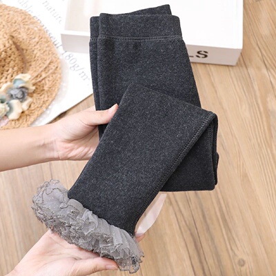 女童打底裤加绒加厚冬装外穿2025新款洋气秋冬装女宝宝一体绒裤子