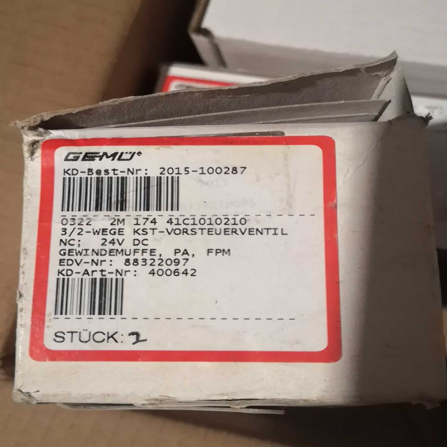 GEMU电磁阀0322NC24VDC询价