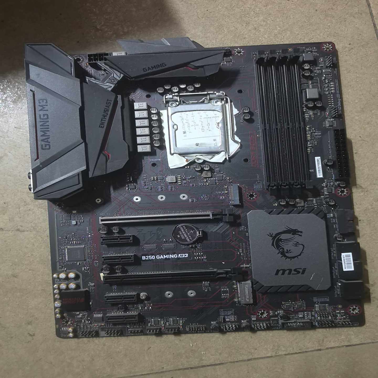 （议价）微星B250GAMING.M3主板，实物图，正常测试过了