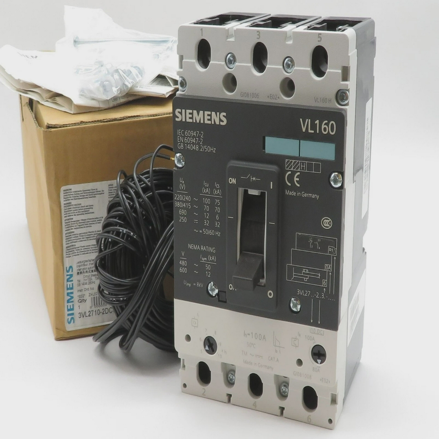 SIEMENSVL160Leistungsschalter3VL2710-2DC36-0AD1-ZCircuit