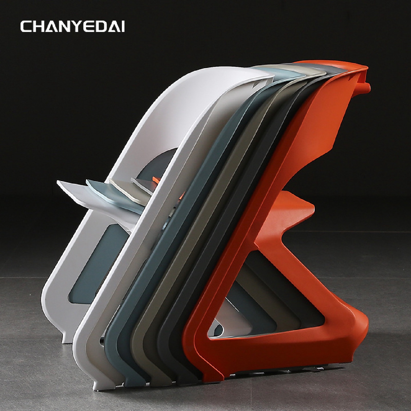 ins北欧成人白色风格餐椅极简轻奢设计师书房塑料椅子餐椅网红