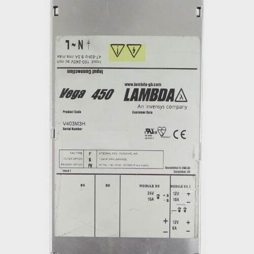 Lambda V403M3H Spectrometer Power Supply Vega 450 AB Sciex M