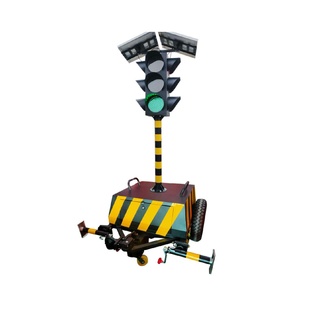 带挂钩 中安可移动太阳能交通红绿灯触摸屏大轮子精品款