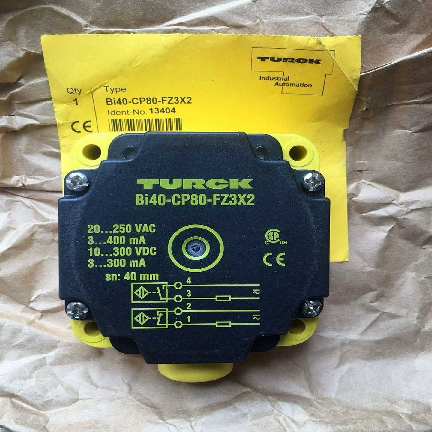 TURCK图尔克传感器接近开关BI40-CP80询价