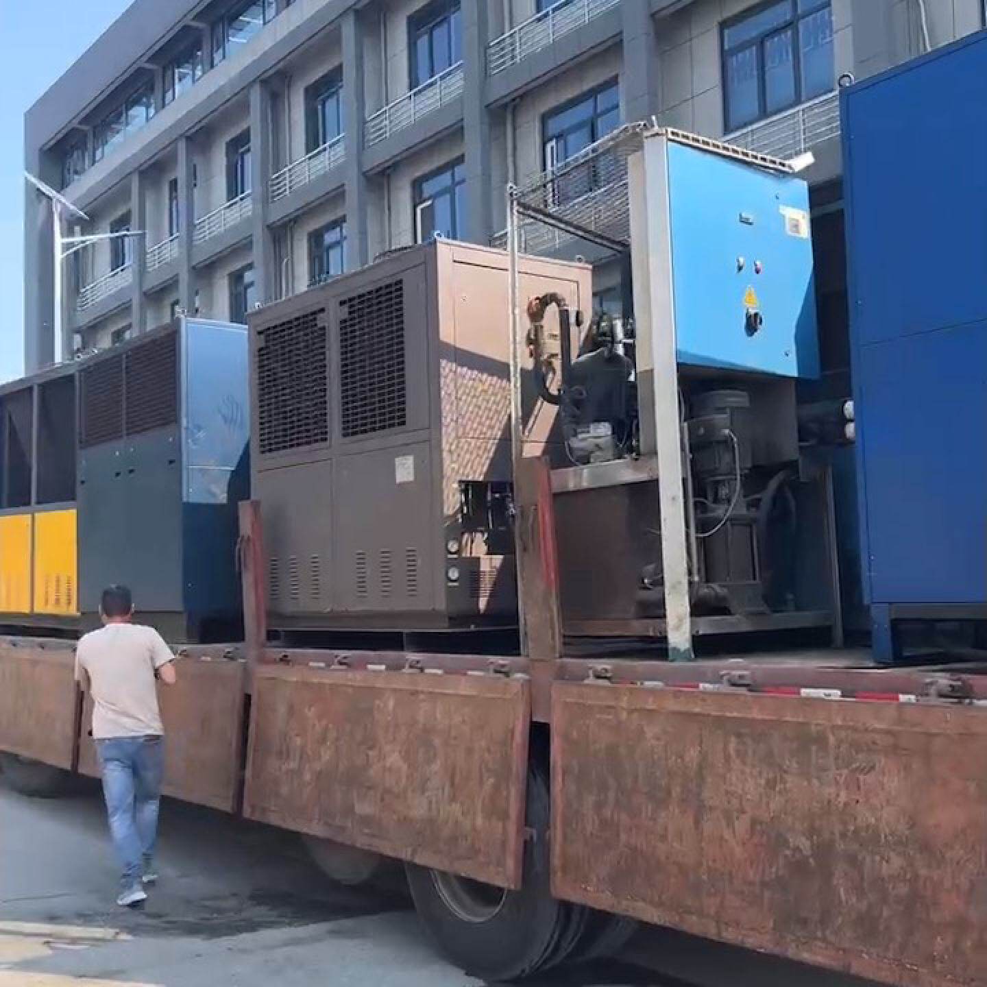 询价-工业设备冷水机15P以上可以过磅可以按台铜管热交换器