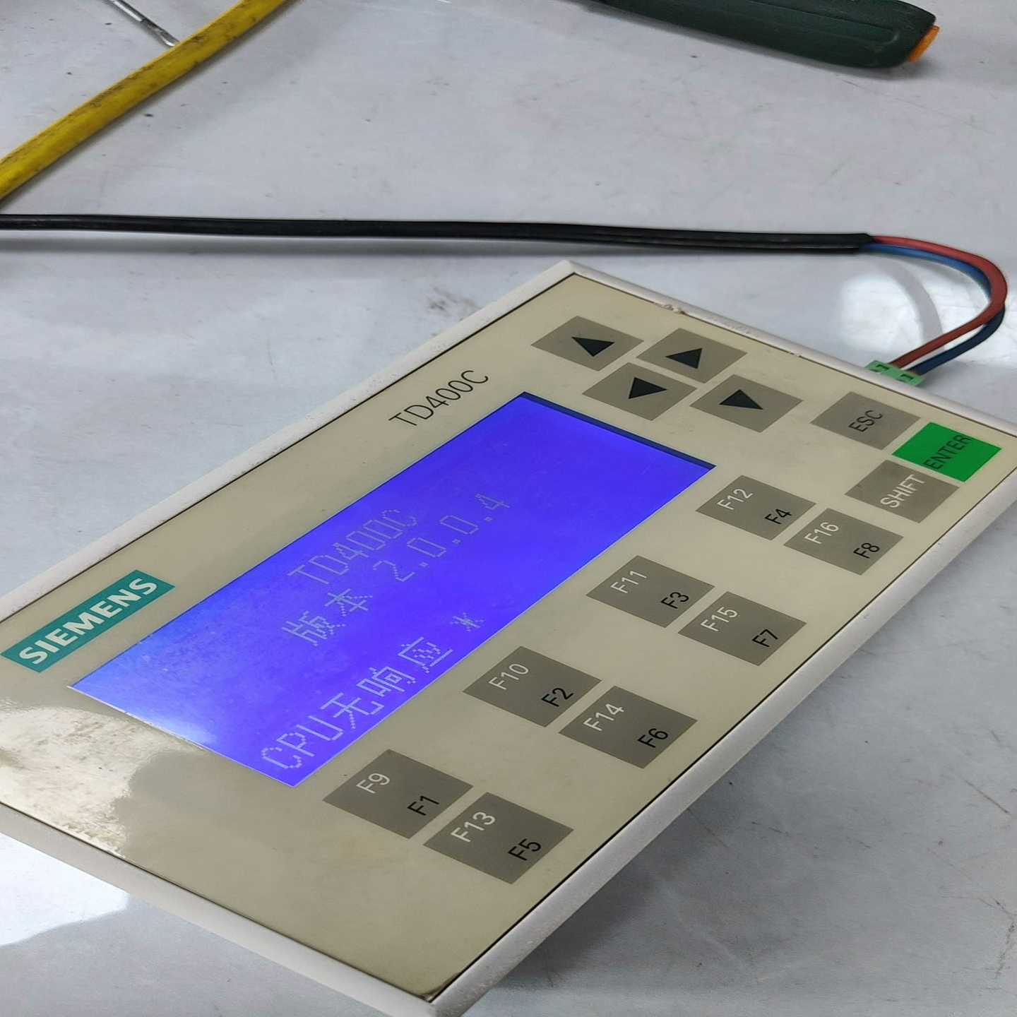 议价西门子文本屏，640-0AA00-0XA0，成色如图，拆机，