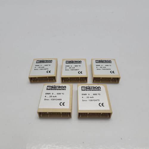 SATRON INSTRUMENTS BNR 0 600C TEMPERATURE CONVERTER  LOT OF