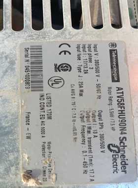ATV58FHU90N45.5KW专用变频器一台。询价