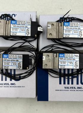 MAC原装正品电磁阀现货供应 34C-N00-GFSA-0BL