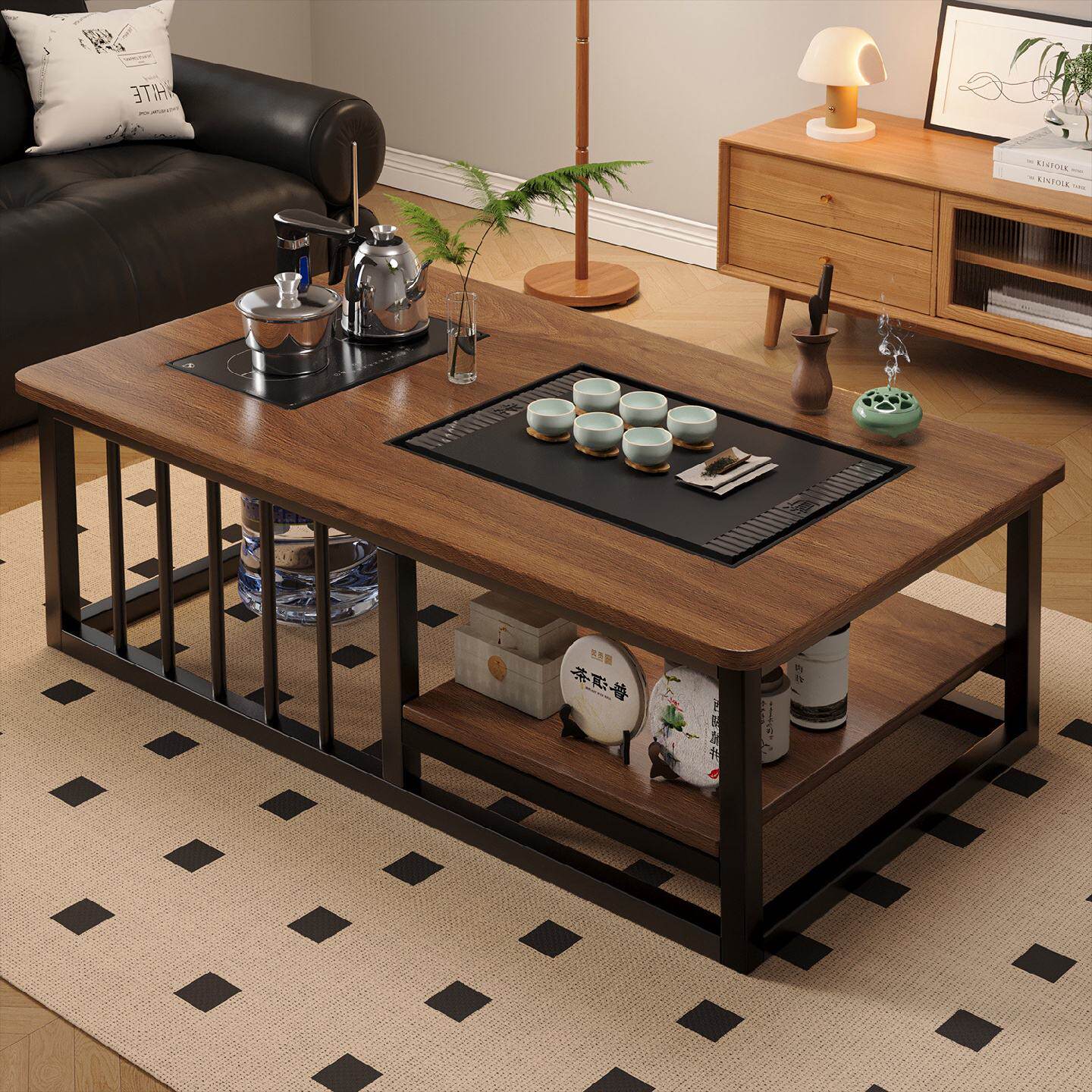 茶几客厅家用泡茶小户型全自动一体茶台烧水壶商用简约办公室茶桌