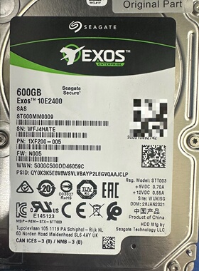 全新曙光宁畅600G10K12GSAS-议价