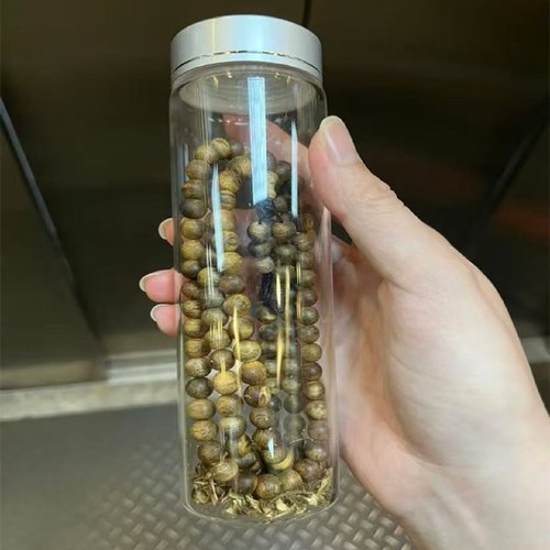 沉香养香罐防潮文玩密封罐线香瓶佛珠手串收纳盒核桃展示瓶花茶瓶