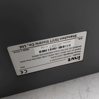询价-英威腾变频器22KWGD200A022G030P4