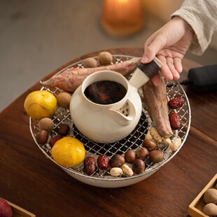 电炉煮茶器煮茶炉全套茶壶烤茶炉套装 围炉煮茶电陶炉家用室内中式