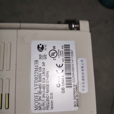 台达变频器VFD022M43B2.2KW380480V