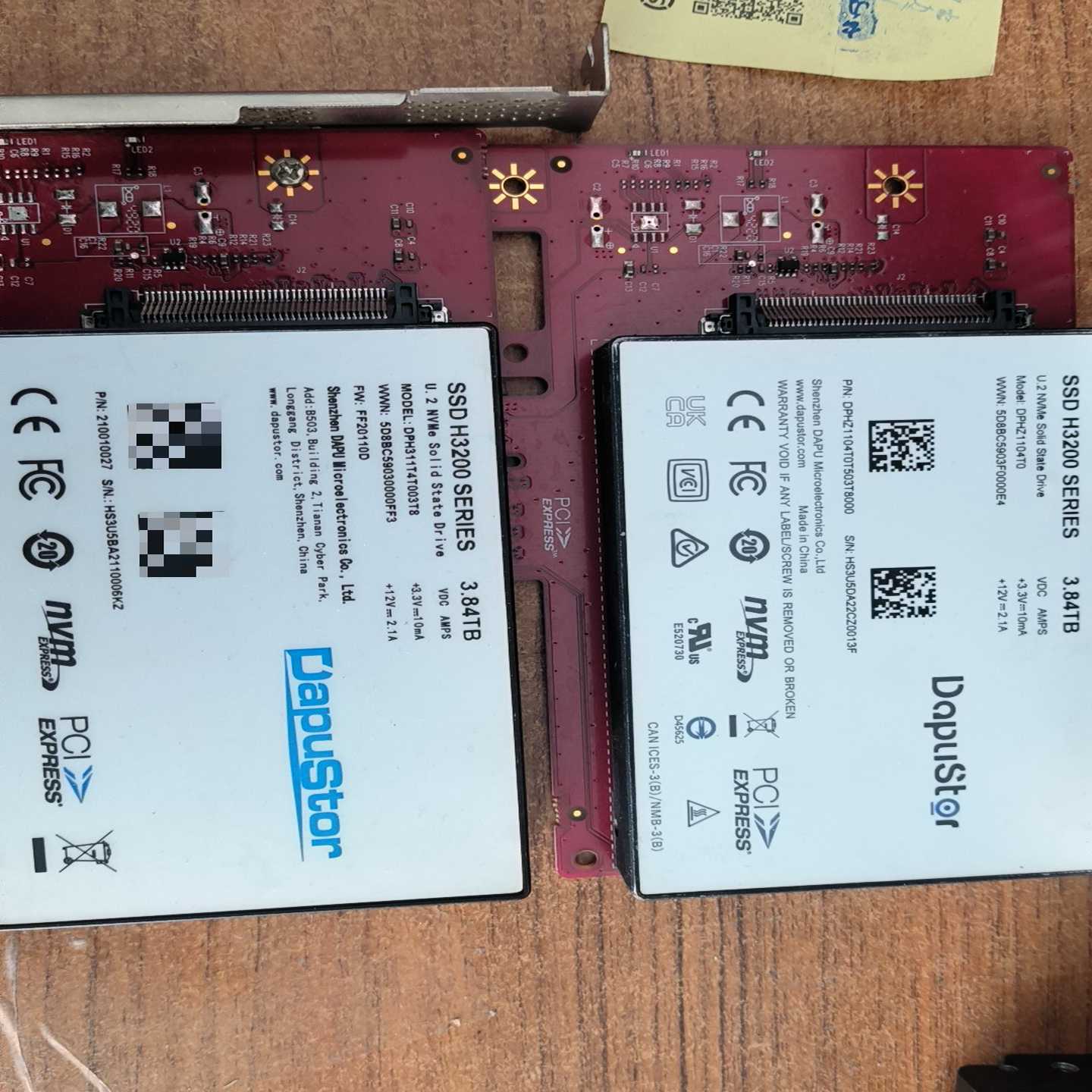 议价~大普 H3200 3.84T U.2 NVME SSD 固