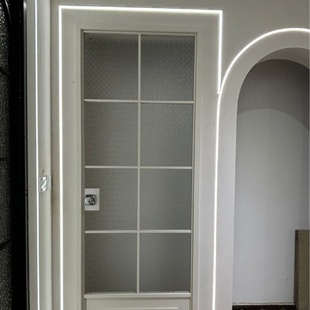 玻璃门推拉门简约轻奢铝合金厨房客厅家用卫生间入户玻璃门批发厂