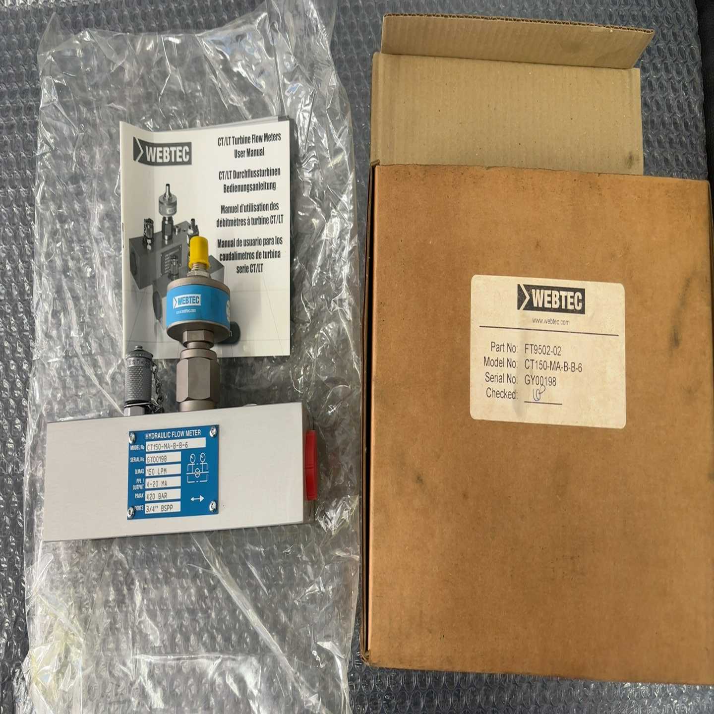 液压流量计CT150-MA-B-B-6英国威泰克--议价商品