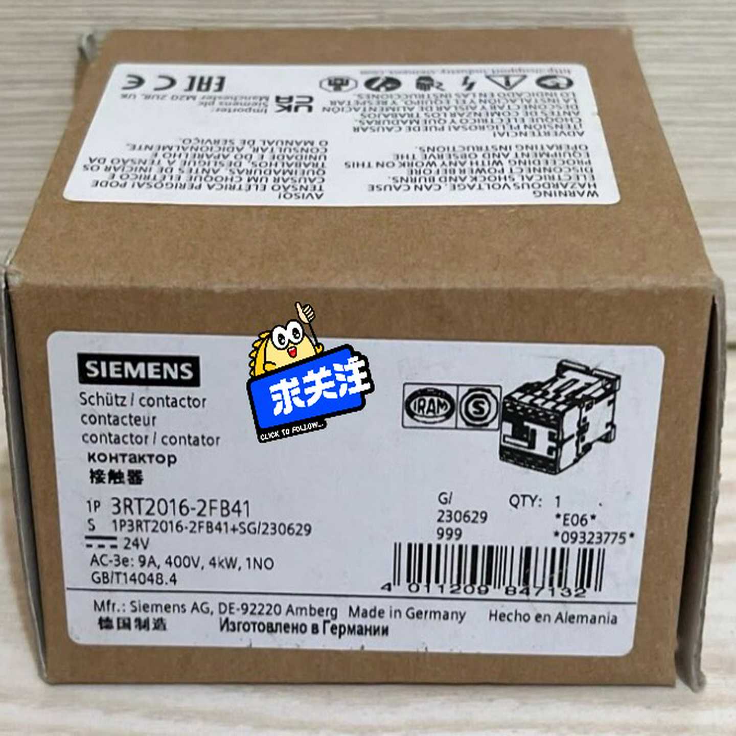 #SIEMENS/西门子接触器3RT2016-2BB44--议价商品