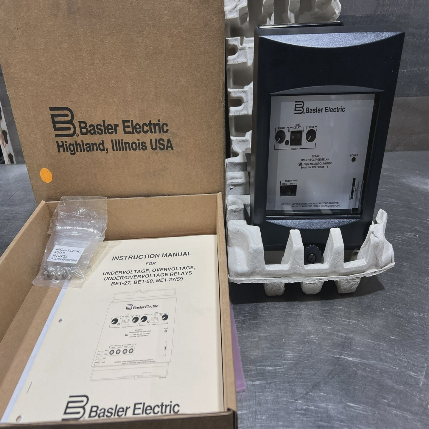Basler电动低压/过电压继电器BE1-27Nos剩余物品ID2