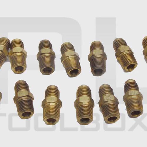 Lote De 29 Nuevas Conexiones De Bronce Male X 38 OD Male Fla