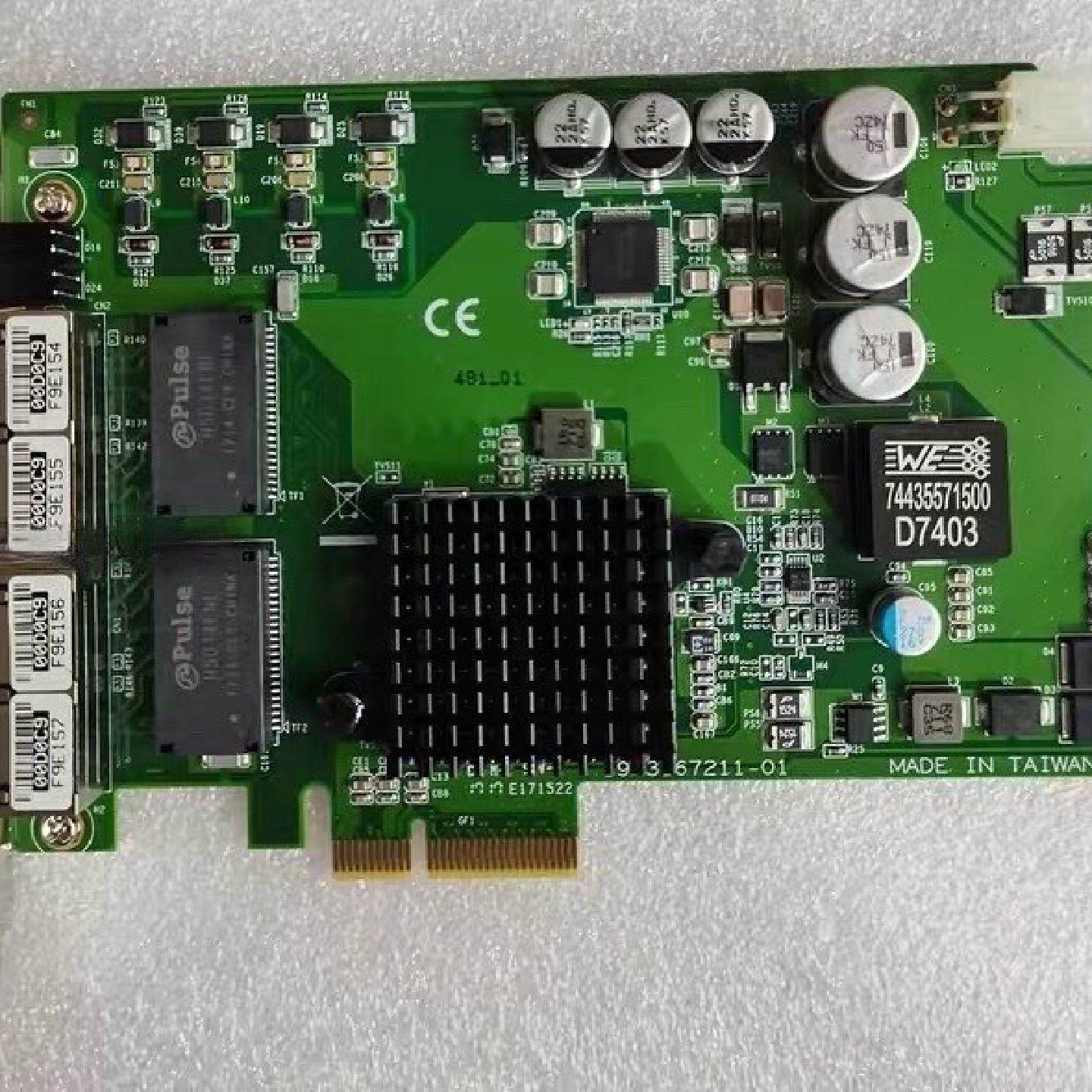 研华4口视觉图像采集卡POE网卡 PCIE-1672E PC-议价