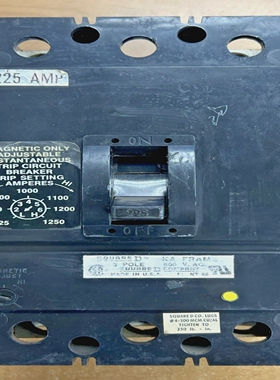 SquareDKAL3622525M3Pole225A800VCircuitBreaker