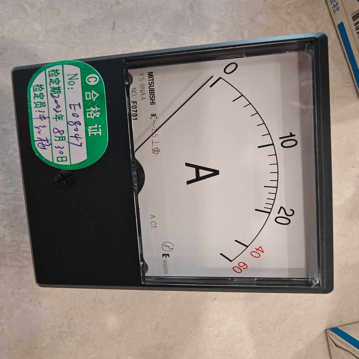 全新三菱电流表YS-8NAA，型号齐全，有0-20-60A等--议价商品