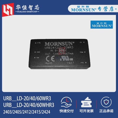 金升阳URB2403/2405/2412/2415/2424LD-20/40/60WR3电源模块WHR3