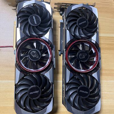 七彩虹RTX306012G显卡拆机2片-议价