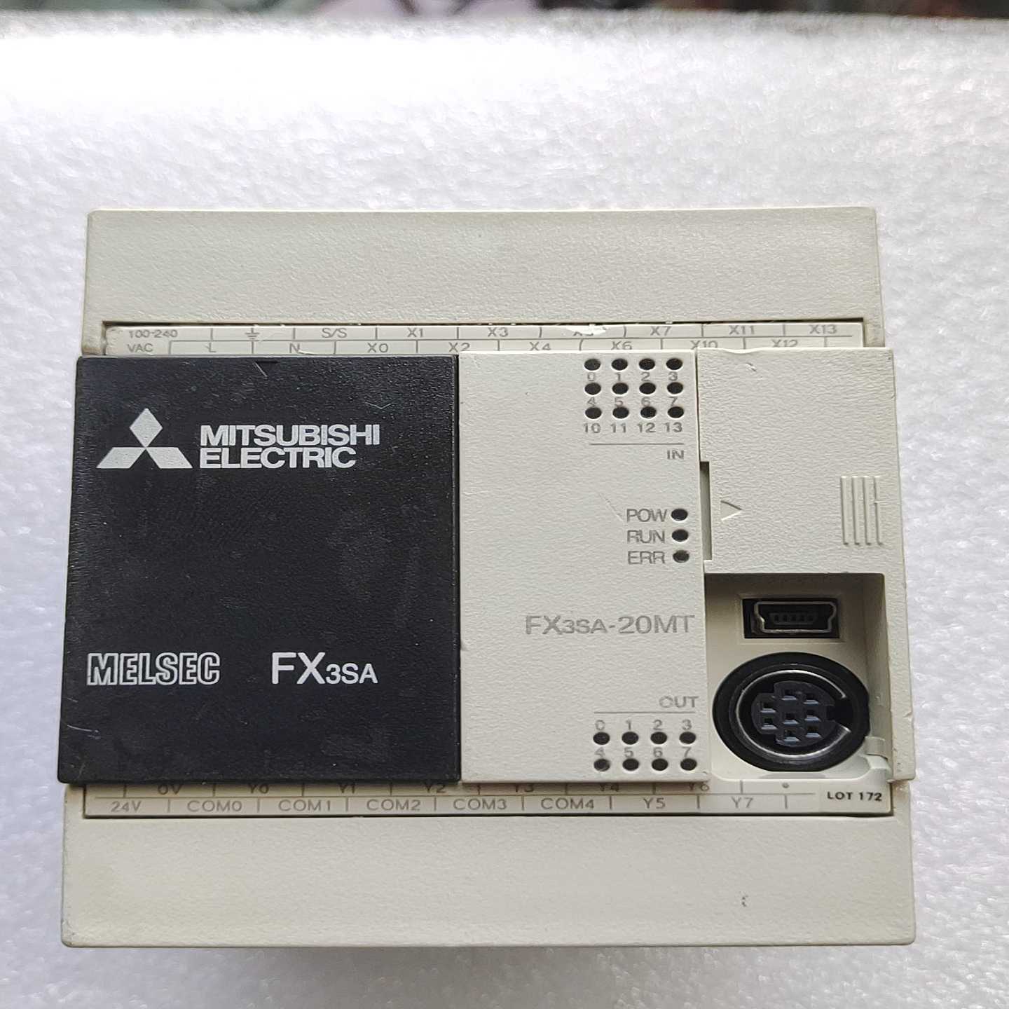 三菱PLCFX3SA-20MT-CM，台版，二手拆机件，成