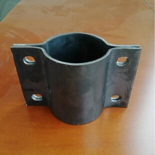 100X4mm加宽厚铁板立杆电线线杆圆管紧锁固定卡子管箍管卡管夹