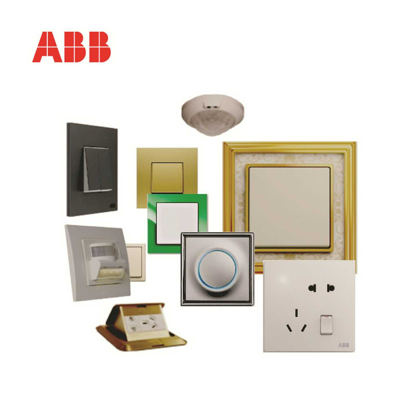 ABB轩致系列开关插座AF122L;102x23297