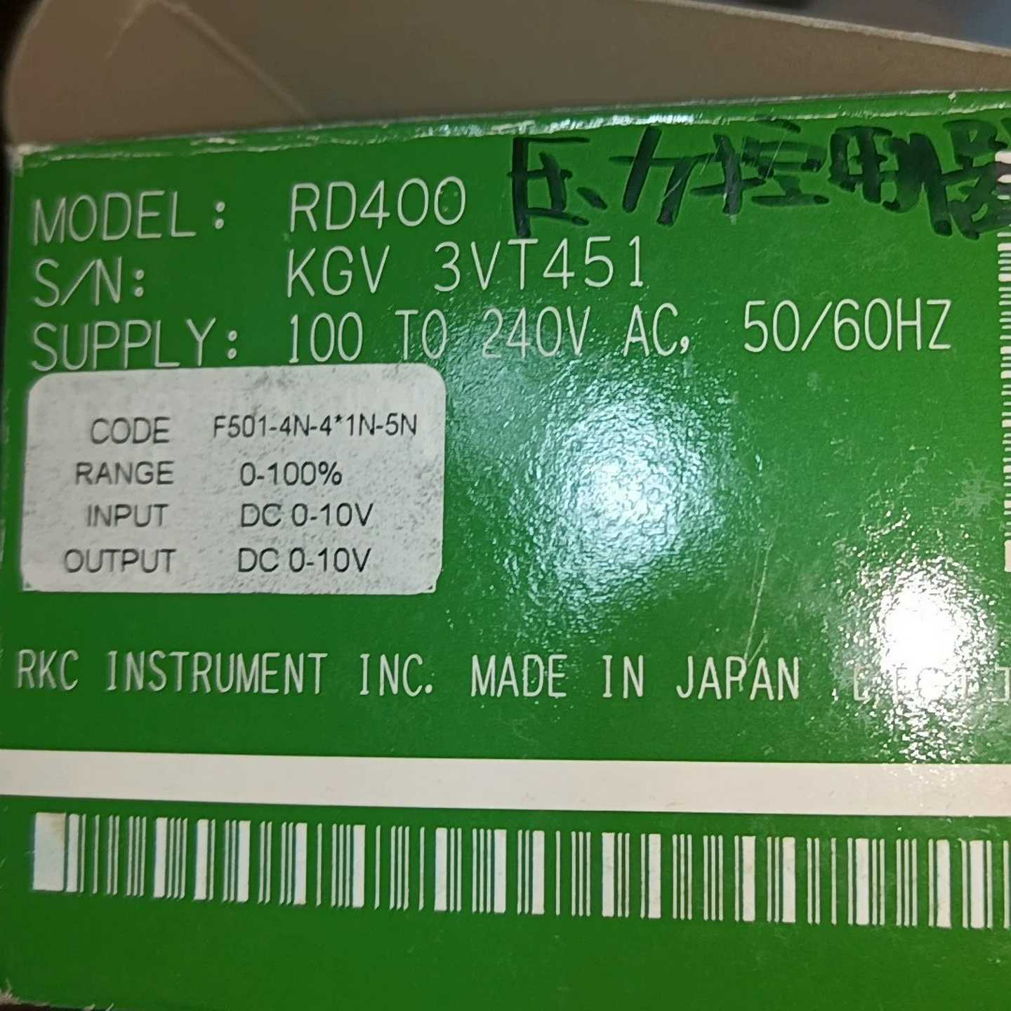 全新日本理化RKC温控器RD400议价--议价商品