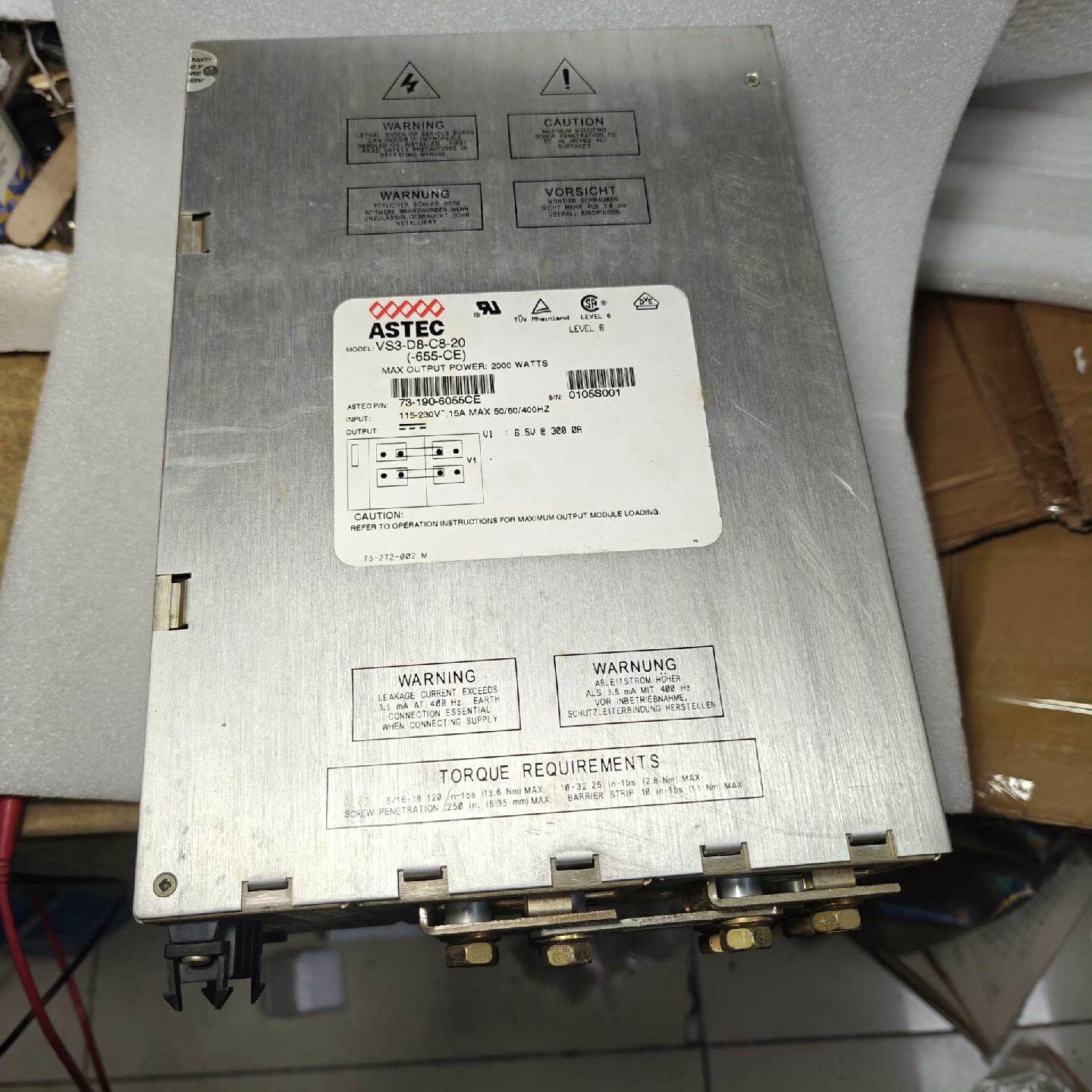 VS3D8C820ASTEC雅达模块电源6.5V30