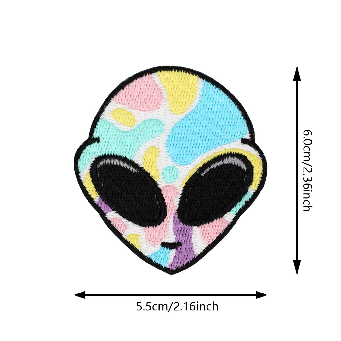 外星人UFO羽绒校服装饰刺绣修补自粘可缝布贴战术士气臂章魔术贴