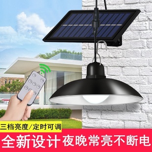 LED室内超亮太阳能鹿节能吊灯复古防水双头灯 球泡灯荧光户外新款