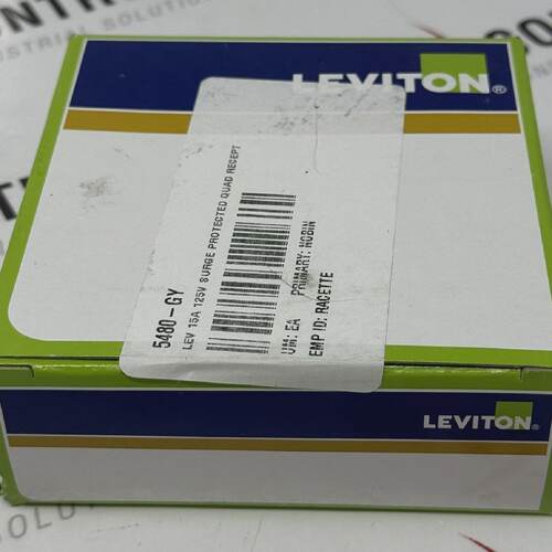 Leviton 5480GY 4in1 Surge Protective Quadruplex Receptacle O