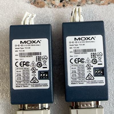 MOXA摩莎TCC80转换器工业级串行成色几乎全新-议价