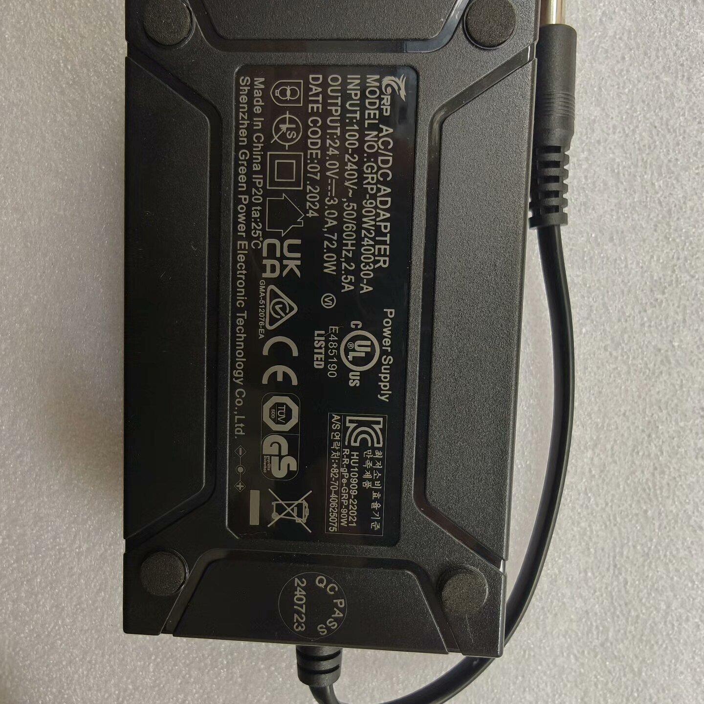 询价-GRP格瑞普电源适配器型号GRP90W240030A