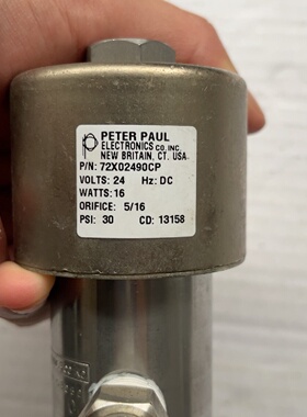 PETER PAUL电磁阀72X02490XP，。询价