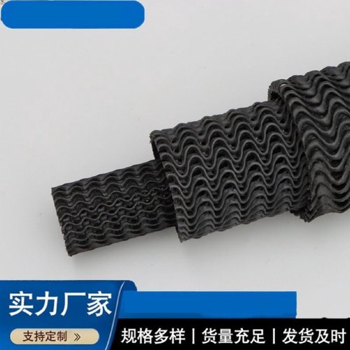 盲管排水管塑料盲沟硬式透水管牙山网形滤水管硬质渗水管曲纹网状