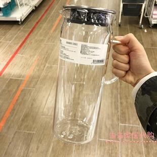 凉水壶玻璃家用耐高温冷水壶凉白开水壶果汁耐热泡茶花茶壶 日式