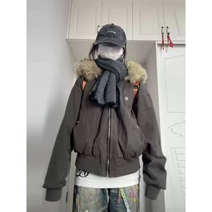 棉袄 棉衣加绒加厚派克服小个子短款 座山雕棉服外套女冬季 2025新款